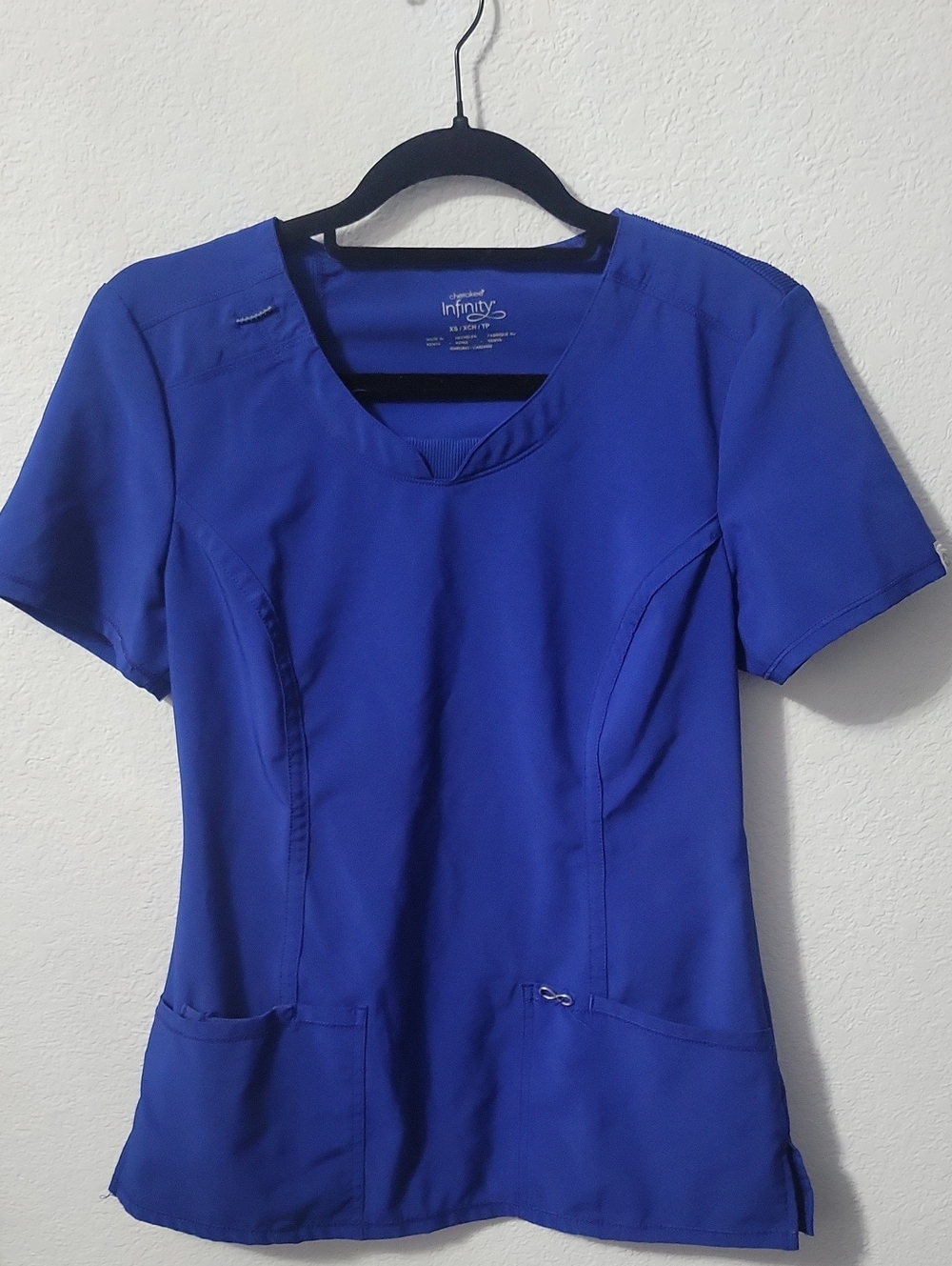 Cherokee Infinity Women’s Royal Blue  Scrub Top- XS